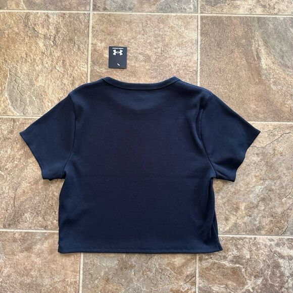 Under Armour Rival Rib Baby Tee Black Size XL - Picture 7 of 12